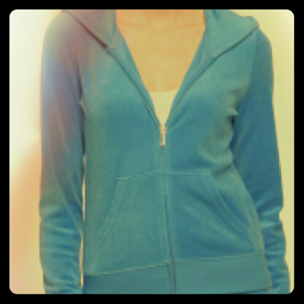 Express Blue zipper sweatshirt hoodie shirt/jacket